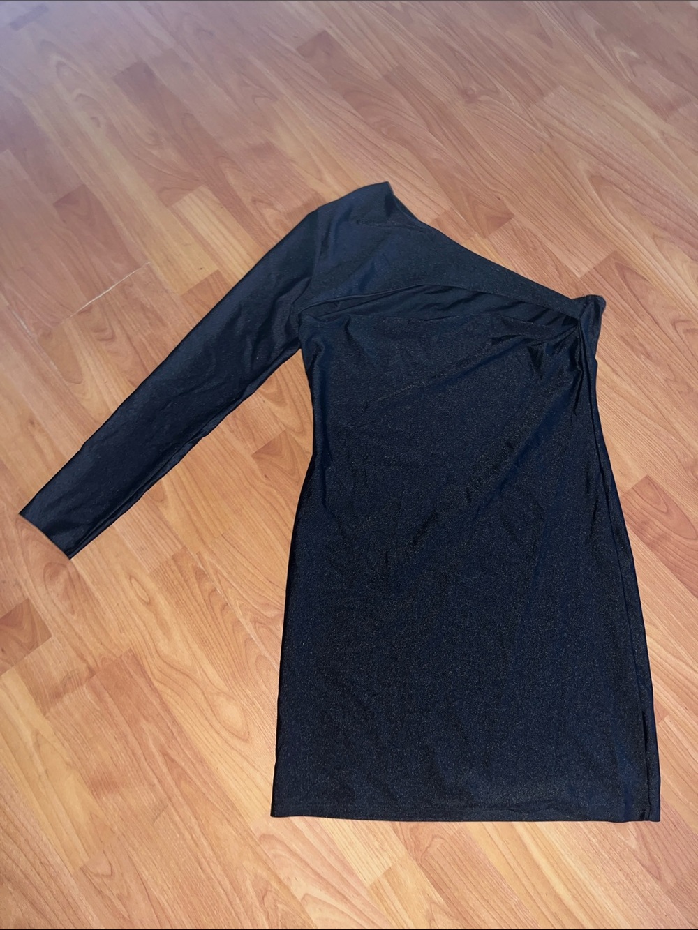 Fashion Nova One-Shoulder Black Women's Dress w/ Cut Out on front
